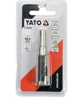 Сверло алмазное по гресу и керамике Yato 16 мм YT-60427