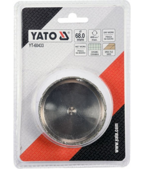 Сверло алмазное по гресу и керамике Yato 68 мм YT-60433