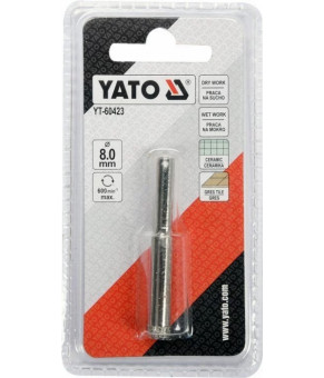 Сверло алмазное по гресу и керамике Yato 8 мм YT-60423