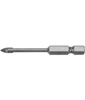 Сверло по стеклу и керамике Sthor 4х60 мм HEX-1/4" YG6X 21701