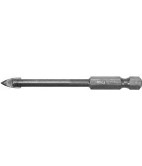 Сверло по стеклу и керамике Sthor 6х75 мм HEX-1/4" YG6X 21703