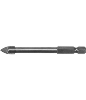 Сверло по стеклу и керамике Sthor 8х80 мм HEX-1/4" YG6X 21704