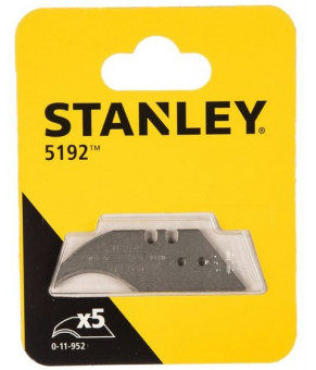 Лезвия трапециевидные изогнутые Stanley 19х0.65х60 мм 5 шт 0-11-952