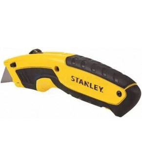 Нож с выдвижным трапециевидным лезвием Stanley: 5 позиции, в металлическом корпусе + 3 лезвия STHT10479-0