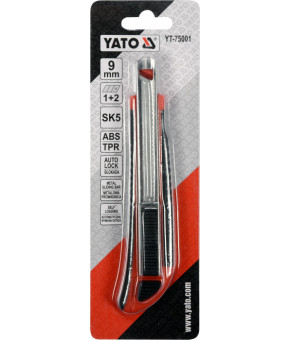 Нож Yato с отламывающимся лезвием 9 мм YT-75001