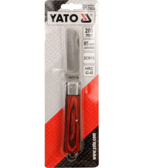 Нож складной Yato с лезвием 85 мм 200 мм YT-7600