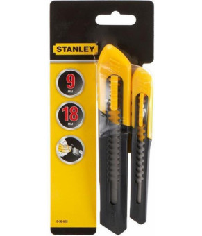 Ножи Stanley с отламывающимся лезвием 9 и 18 мм 2 шт STHT10202-0