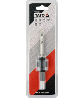 Держатель Yato со сверлом ø6 мм HEX10, для сверл коронок 1/2" YT-43992