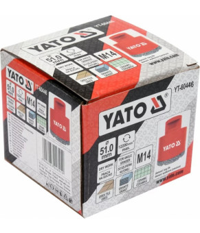 Сверло по керамике и гресу с алмазным напылением Yato 51 мм М14 YT-60446
