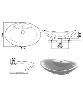 Умывальник Snail Гармония Капучино 102H400
