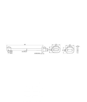 Держатель душевой лейки Imprese SH01-300B