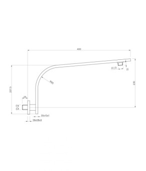 Держатель душевой лейки Imprese SH01-3010400B