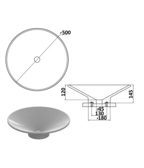 Умывальник Snail Орион Перу 121T109