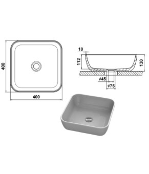 Умывальник Snail Палермо Персик МАТ 178A701M
