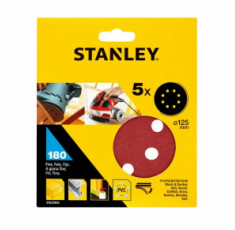 Папір круглі шліфувальні Stanley 125 мм P180 5 шт STA32042-XJ
