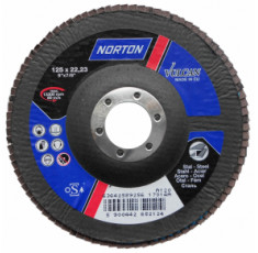 Круг шлифовальный лепестковый Norton Vulcan 125х22 мм Р120 зерно с электрокорунда 70V855