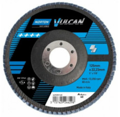 Круг шлифовальный лепестковый Norton Vulcan X-Treme 125х22 мм Р80 70V803
