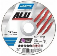 Диск відрізний по алюмінію Norton-Alu A46N 125/22,2 мм, T=1,6 мм 66252839270