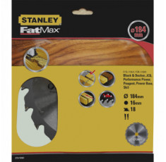 Диск пильный по дереву Stanley 184х16 мм 18 зубцов STA15360-XJ