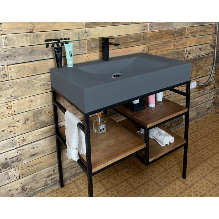 Тумба Snail Родос с умывальником Атлант дерево Муссон 800LOFT163dA601