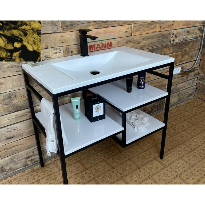 Тумба Snail Родос с умывальником Орфей камень Перу 800LOFT165сT109