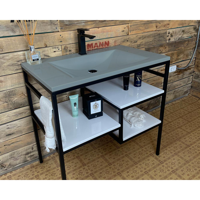Тумба Snail Родос с умывальником Орфей камень Агат 800LOFT165сA602
