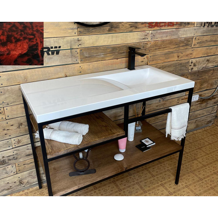 Тумба Snail Сицилия с умывальником Феникс дерево Гранат 1000LOFT159dT102