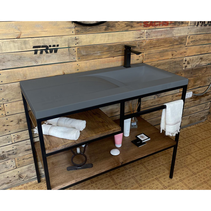 Тумба Snail Сицилия с умывальником Феникс дерево Муссон 1000LOFT159dA601