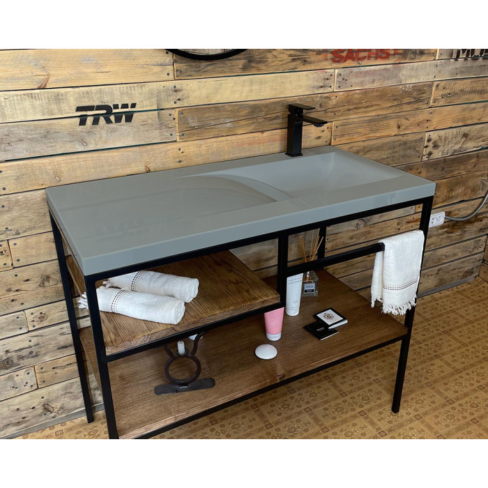 Тумба Snail Сицилия с умывальником Феникс дерево Агат 1000LOFT159dA602