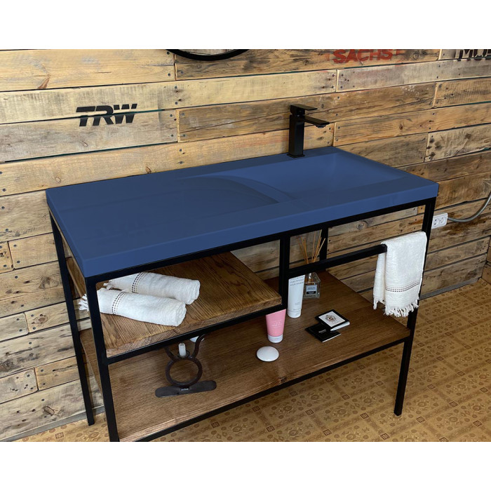 Тумба Snail Сицилия с умывальником Феникс дерево Маренго 1000LOFT159dA800