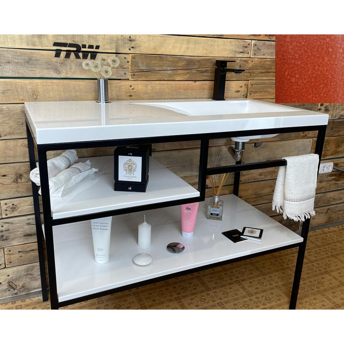 Тумба Snail Сицилия с умывальником Феникс камень Медь 1000LOFT159cH500