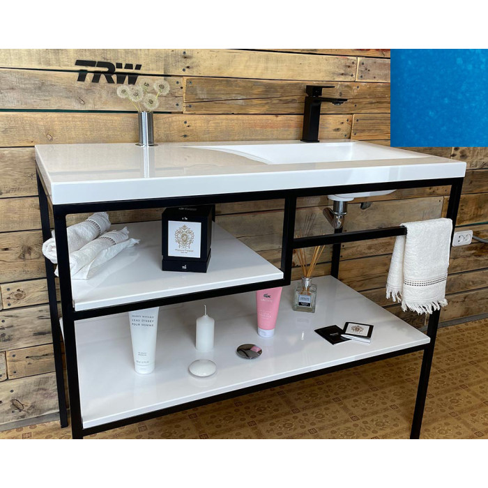 Тумба Snail Сицилия с умывальником Феникс камень Лагуна 1000LOFT159cH700