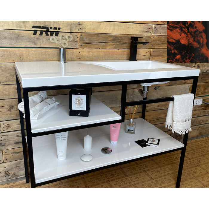 Тумба Snail Сицилия с умывальником Феникс камень Индиана 1000LOFT159cT105