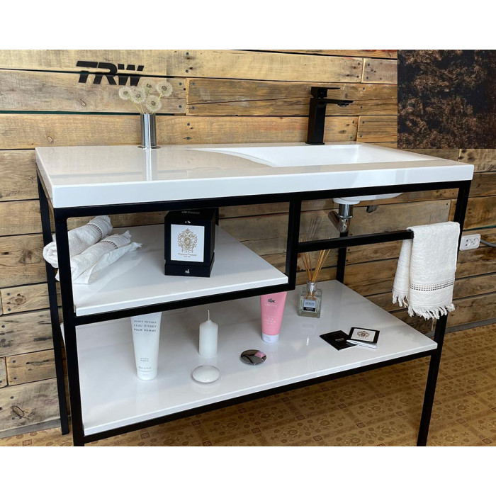 Тумба Snail Сицилия с умывальником Феникс камень Венге 1000LOFT159cT222