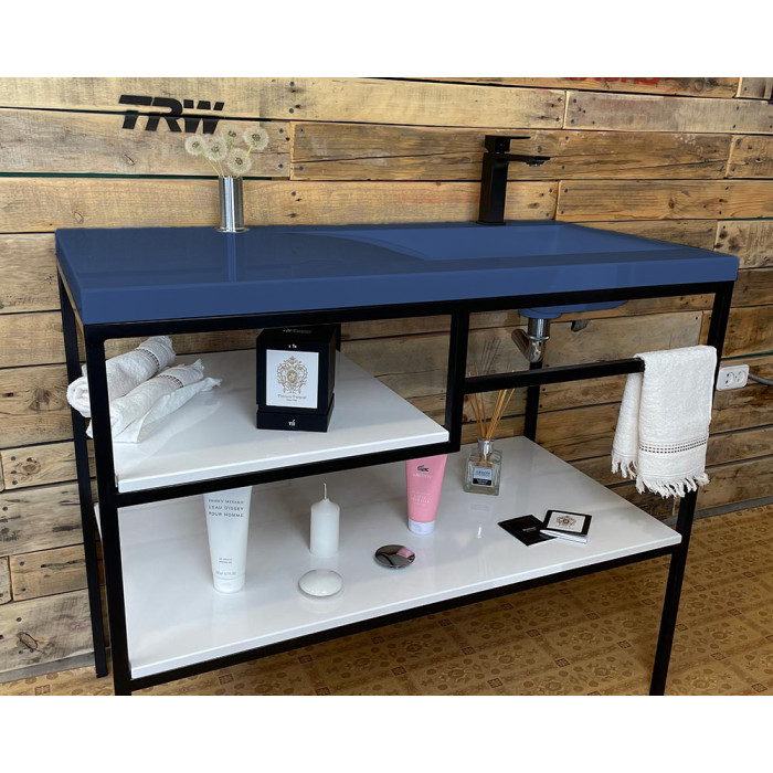 Тумба Snail Сицилия с умывальником Феникс камень Маренго МАТ 1000LOFT159cA800M