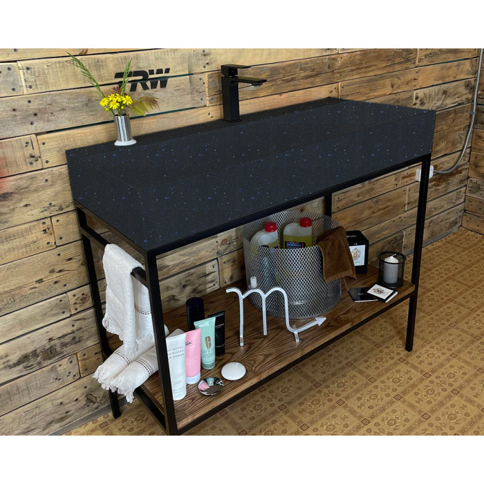 Тумба Snail Джерси с умывальником Флорида дерево Ночь 1015LOFT168/1dB220