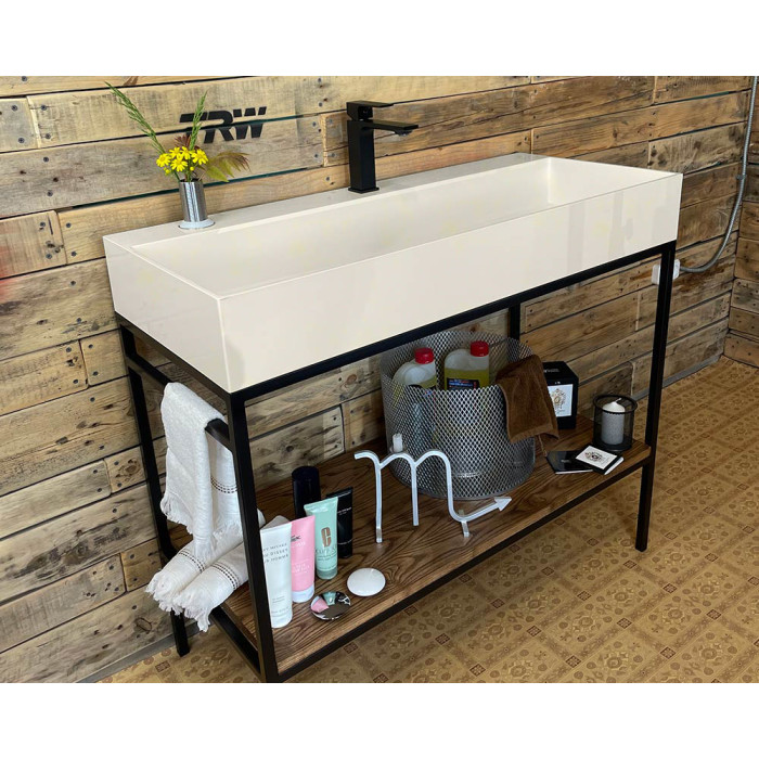 Тумба Snail Джерси с умывальником Флорида дерево Льняной 1015LOFT168/1dT309