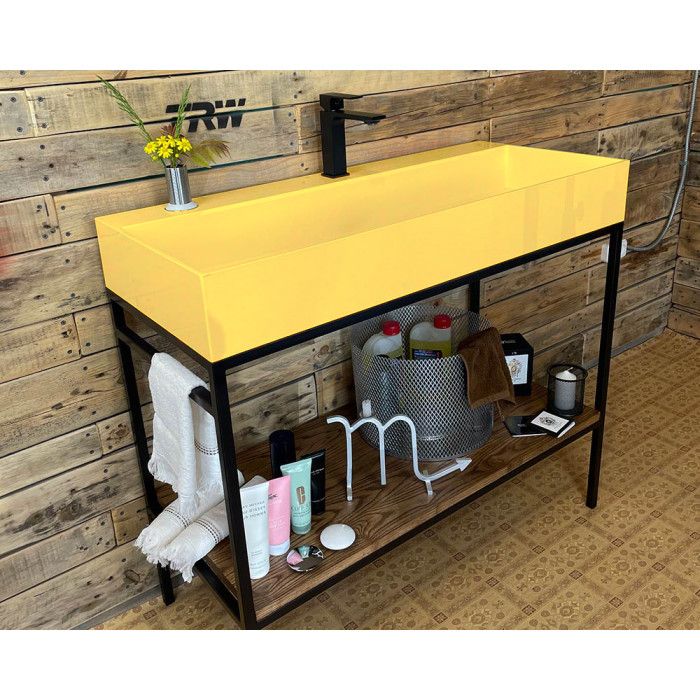 Тумба Snail Джерси с умывальником Флорида дерево Золото 1015LOFT168/1dT999