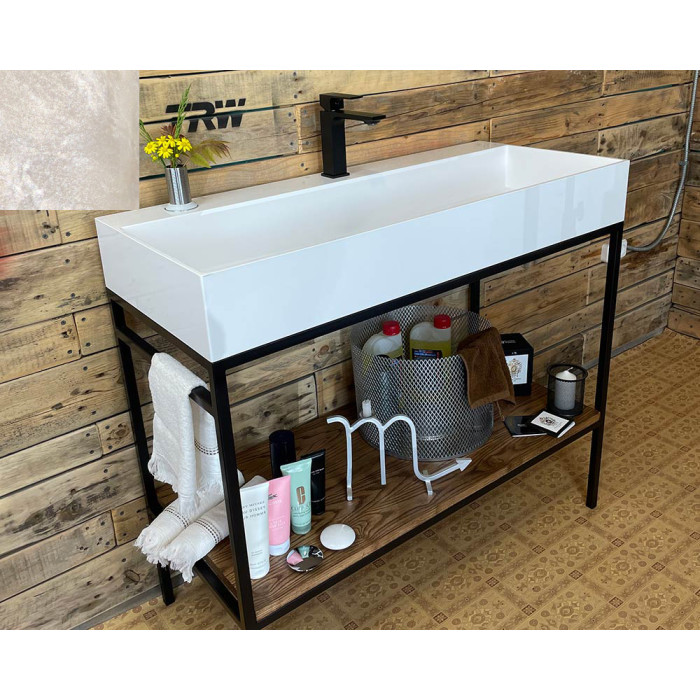 Тумба Snail Джерси с умывальником Флорида дерево Арктик 1015LOFT168/1dT333