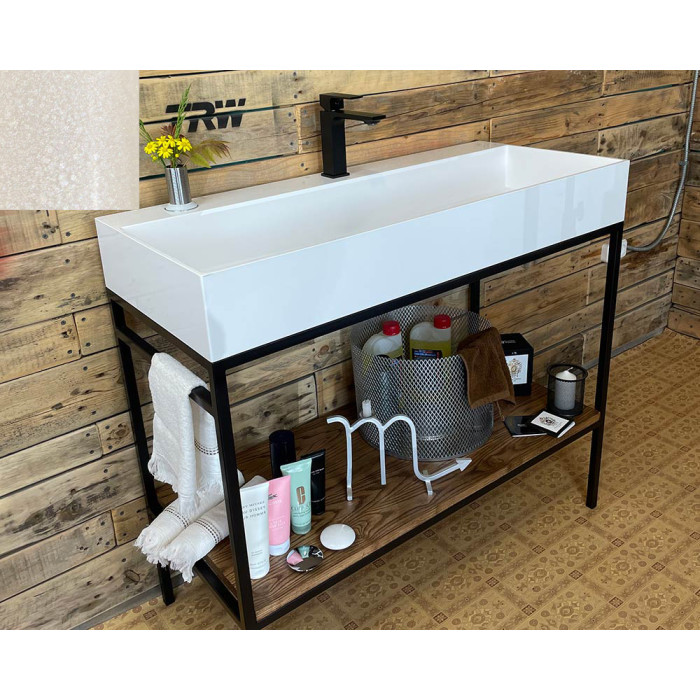 Тумба Snail Джерси с умывальником Флорида дерево Жемчуг 1015LOFT168/1dH300