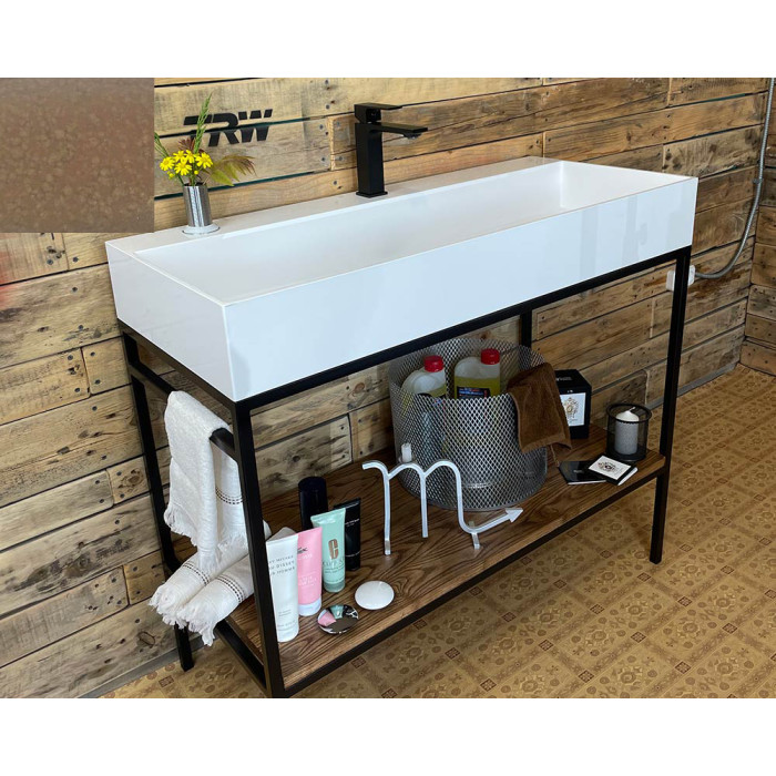Тумба Snail Джерси с умывальником Флорида дерево Капучино 1015LOFT168/1dH400
