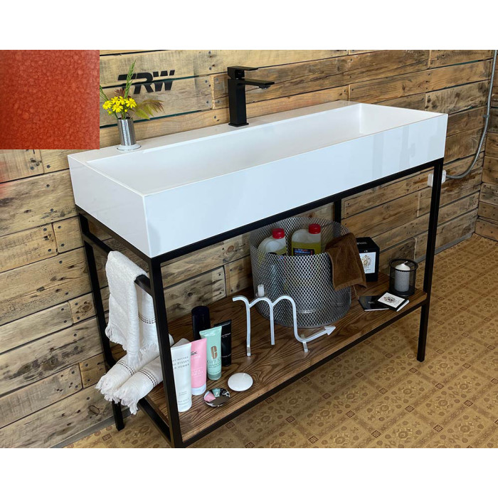 Тумба Snail Джерси с умывальником Флорида дерево Медь 1015LOFT168/1dH500
