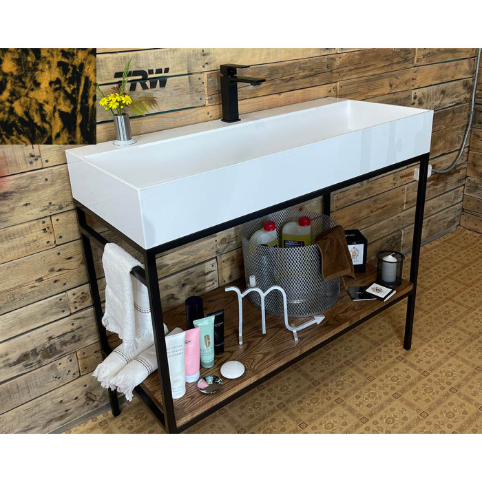 Тумба Snail Джерси с умывальником Флорида дерево Янтарь 1015LOFT168/1dT101