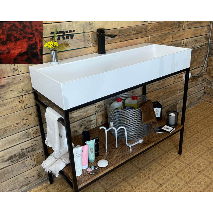 Тумба Snail Джерси с умывальником Флорида дерево Гранат 1015LOFT168/1dT102