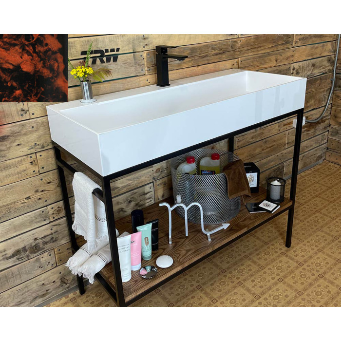 Тумба Snail Джерси с умывальником Флорида дерево Индиана 1015LOFT168/1dT105