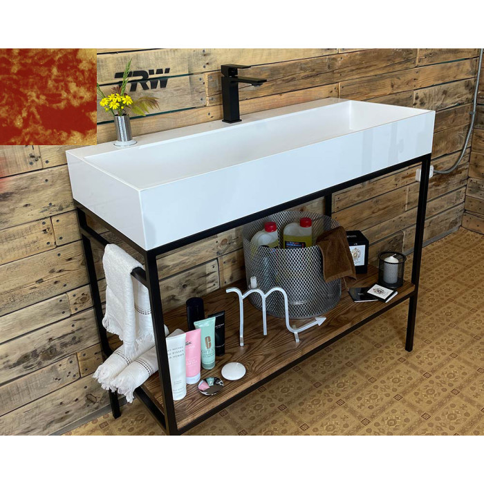 Тумба Snail Джерси с умывальником Флорида дерево Оранж 1015LOFT168/1dT209