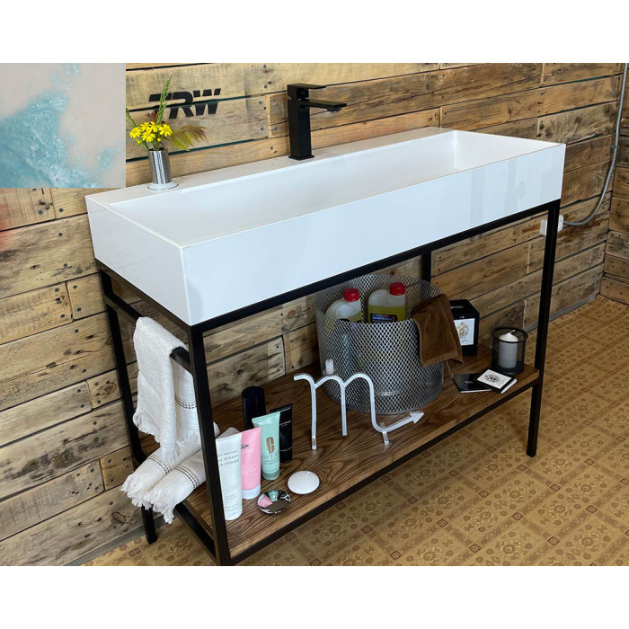 Тумба Snail Джерси с умывальником Флорида дерево Призрак 1015LOFT168/1dT307