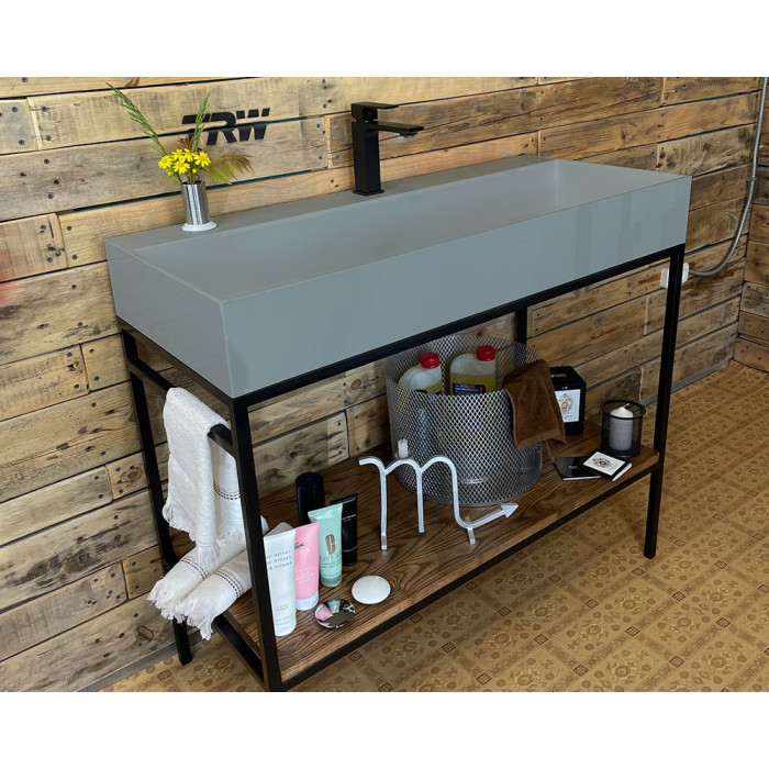 Тумба Snail Джерси с умывальником Флорида дерево Агат 1015LOFT168/1dA602