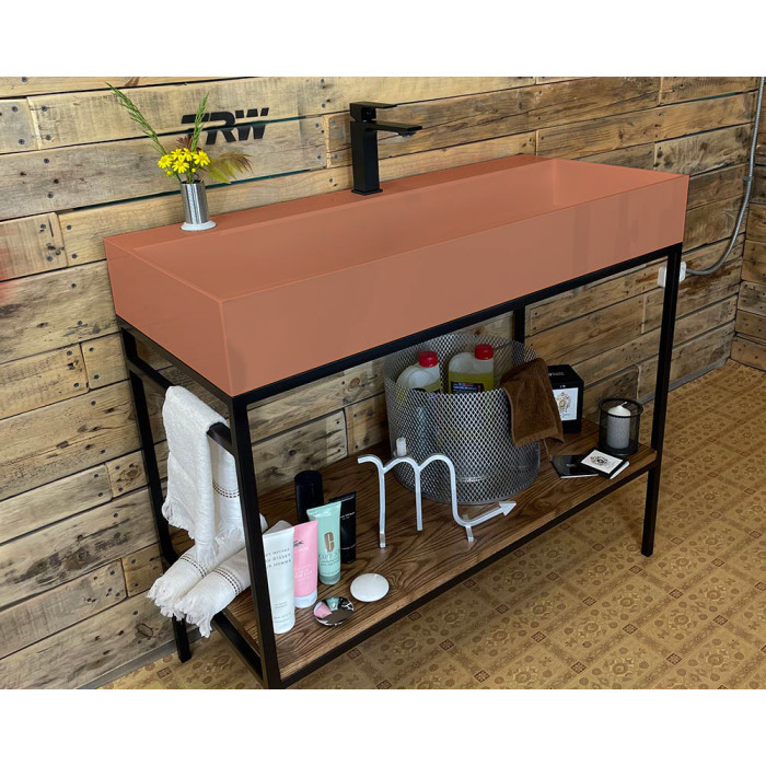 Тумба Snail Джерси с умывальником Флорида дерево Персик МАТ 1015LOFT168/1dA701M