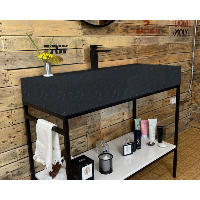 Тумба Snail Джерси с умывальником Флорида камень Ночь 1015LOFT168/1cB220